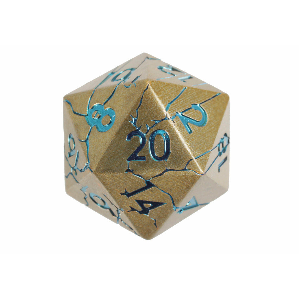 Warworn Gold 7-Piece Metal Dice Set
