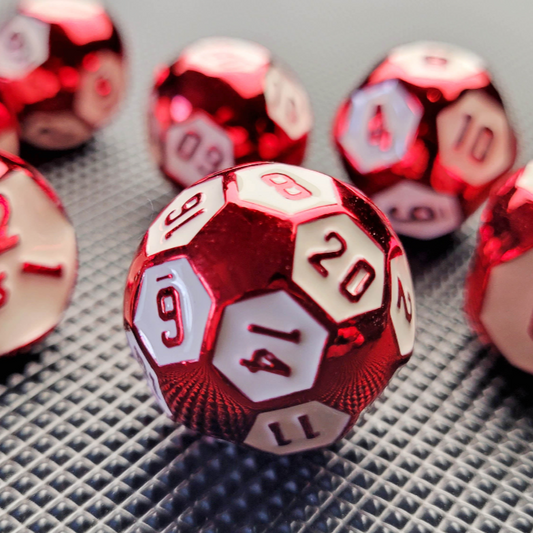 Cyborg Scorn 7-Piece Metal Dice Set