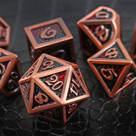 Dragon Wrath Set of 7 Metal Dice